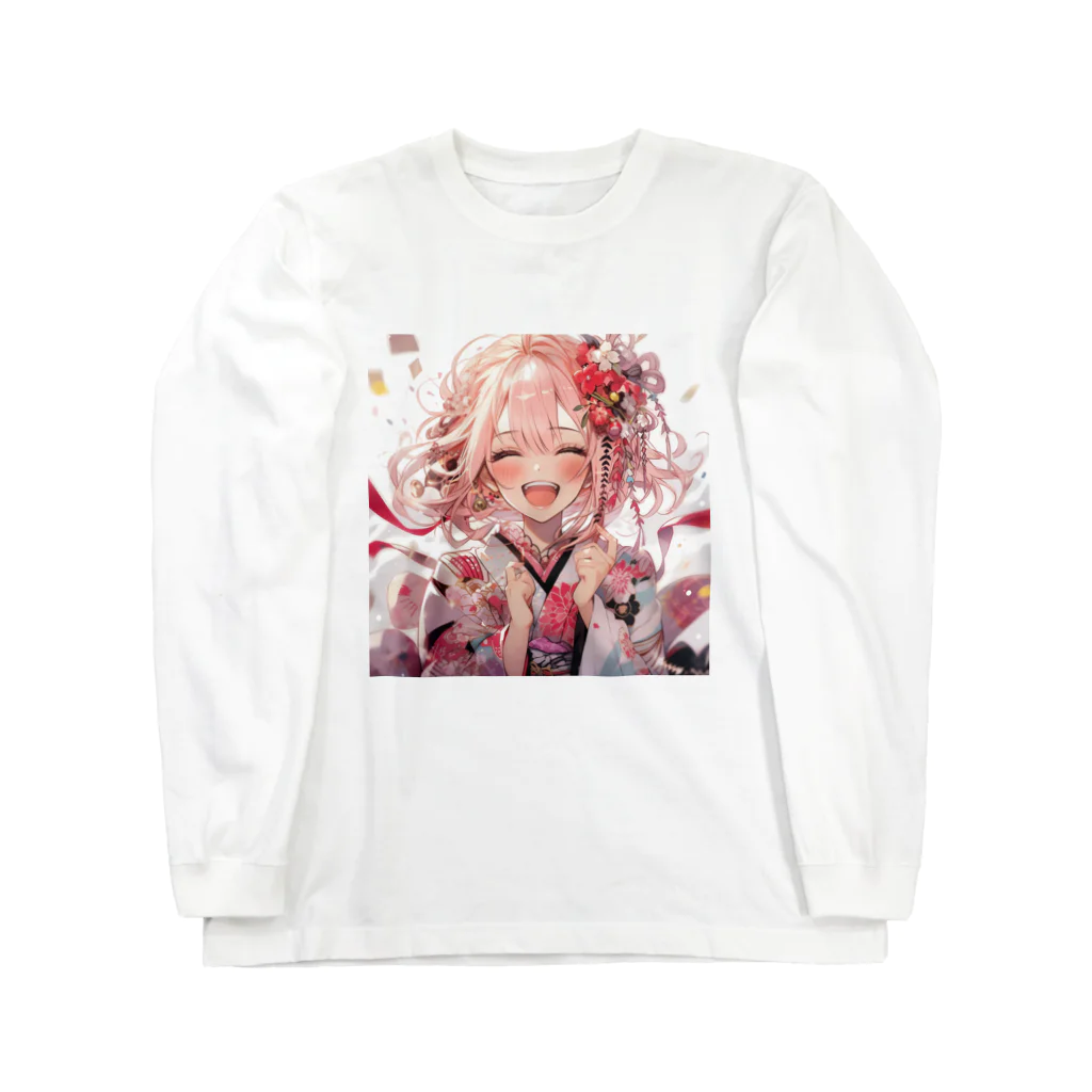 ぶーたんの笑顔の花開き Long Sleeve T-Shirt