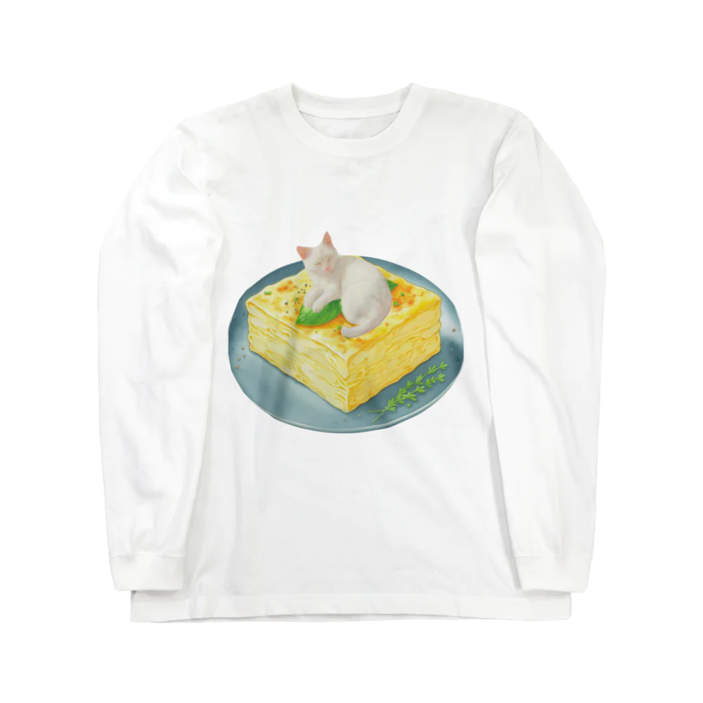 姫とすずり。の大根おろしになりきるねこ Long Sleeve T-Shirt