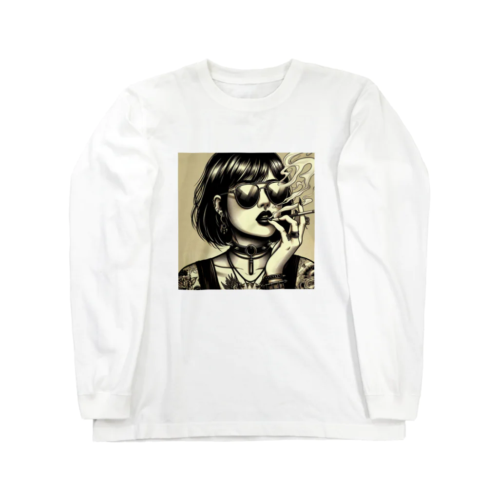 おふざけのパンク女 Long Sleeve T-Shirt