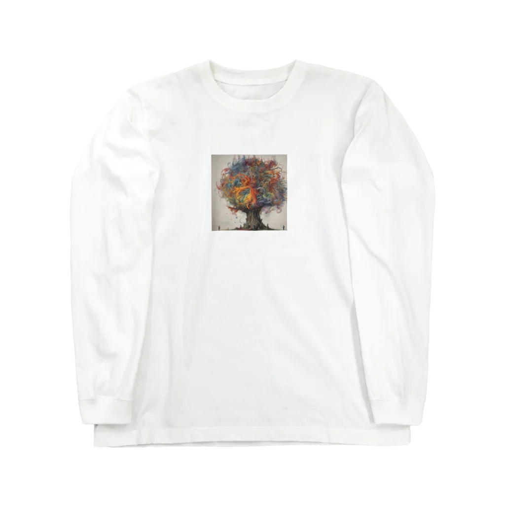 アートフュージョンの幻想の木のグッズ Long Sleeve T-Shirt