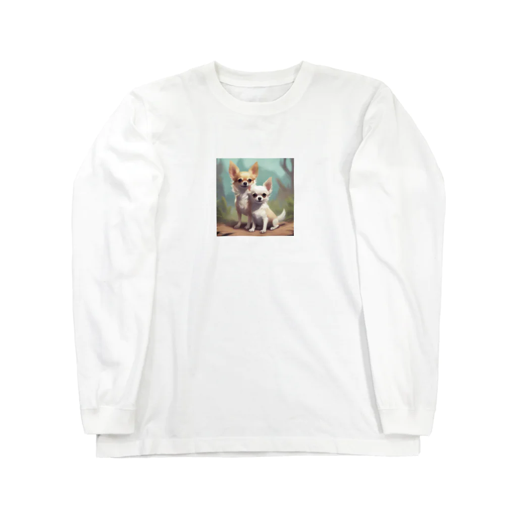 tagosakunのふたチワわ Long Sleeve T-Shirt