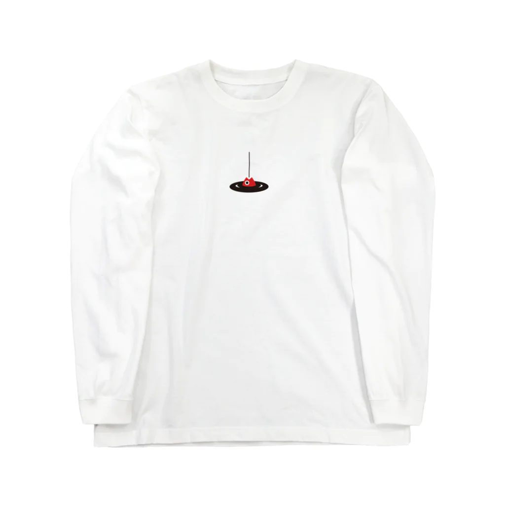 miyaken_senchouの釣り人の特権シンプルロゴ Long Sleeve T-Shirt