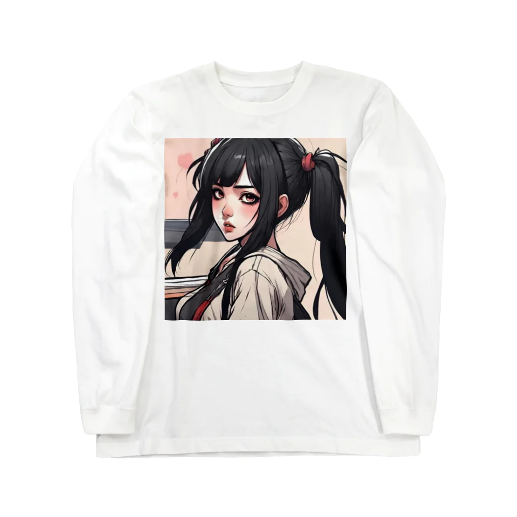 ミオンサクラギのブログサムネショップの地雷系女子 Long Sleeve T-Shirt