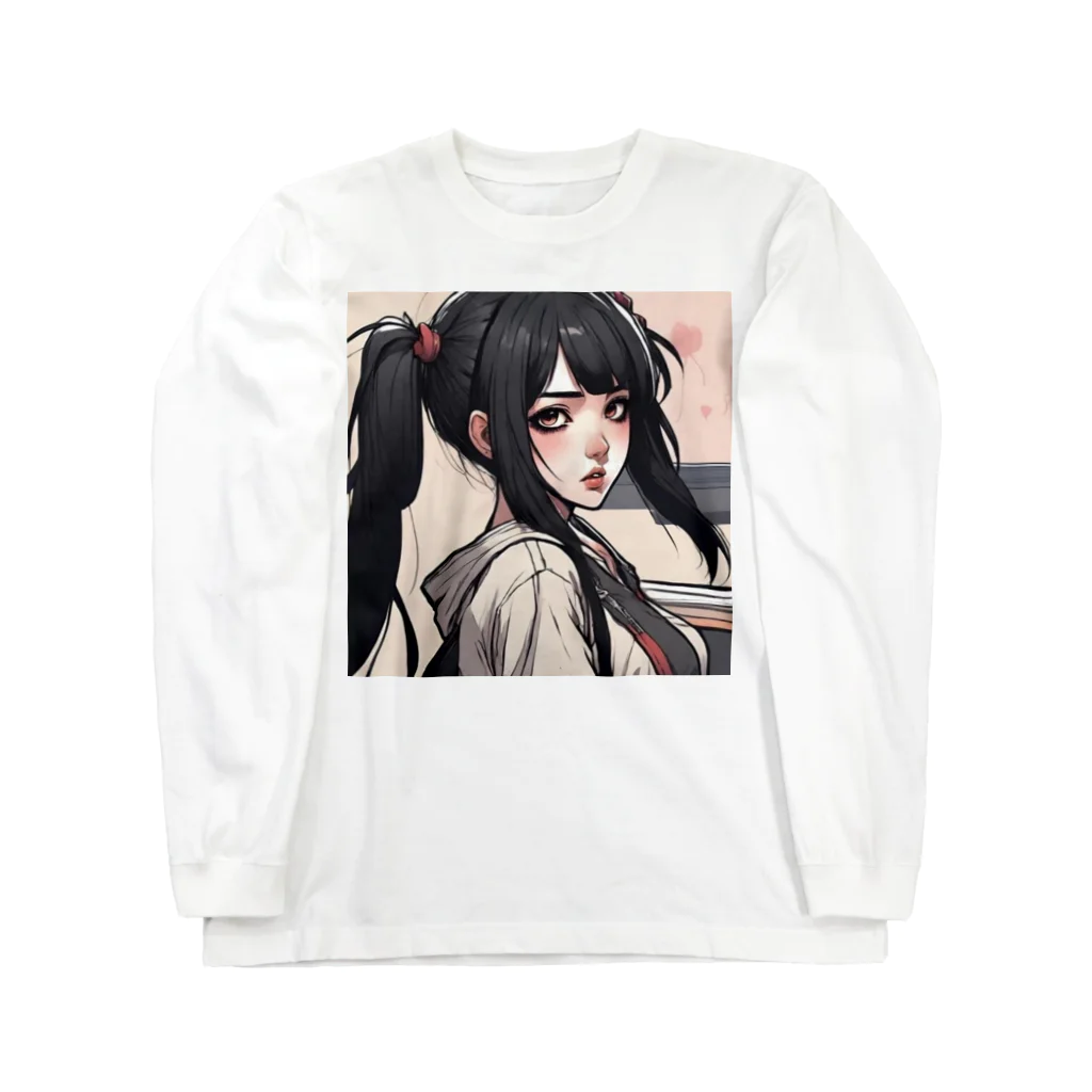 ミオンサクラギのブログサムネショップの地雷系女子 Long Sleeve T-Shirt