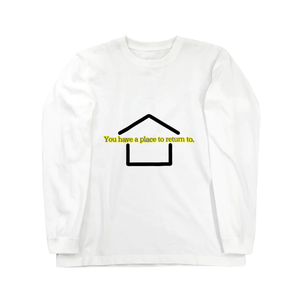 マッシュのハウスとレター Long Sleeve T-Shirt