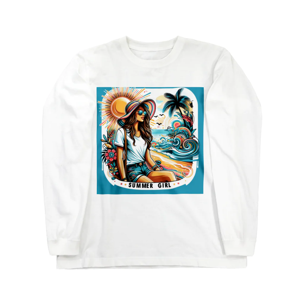 マイティのsummer girl Long Sleeve T-Shirt