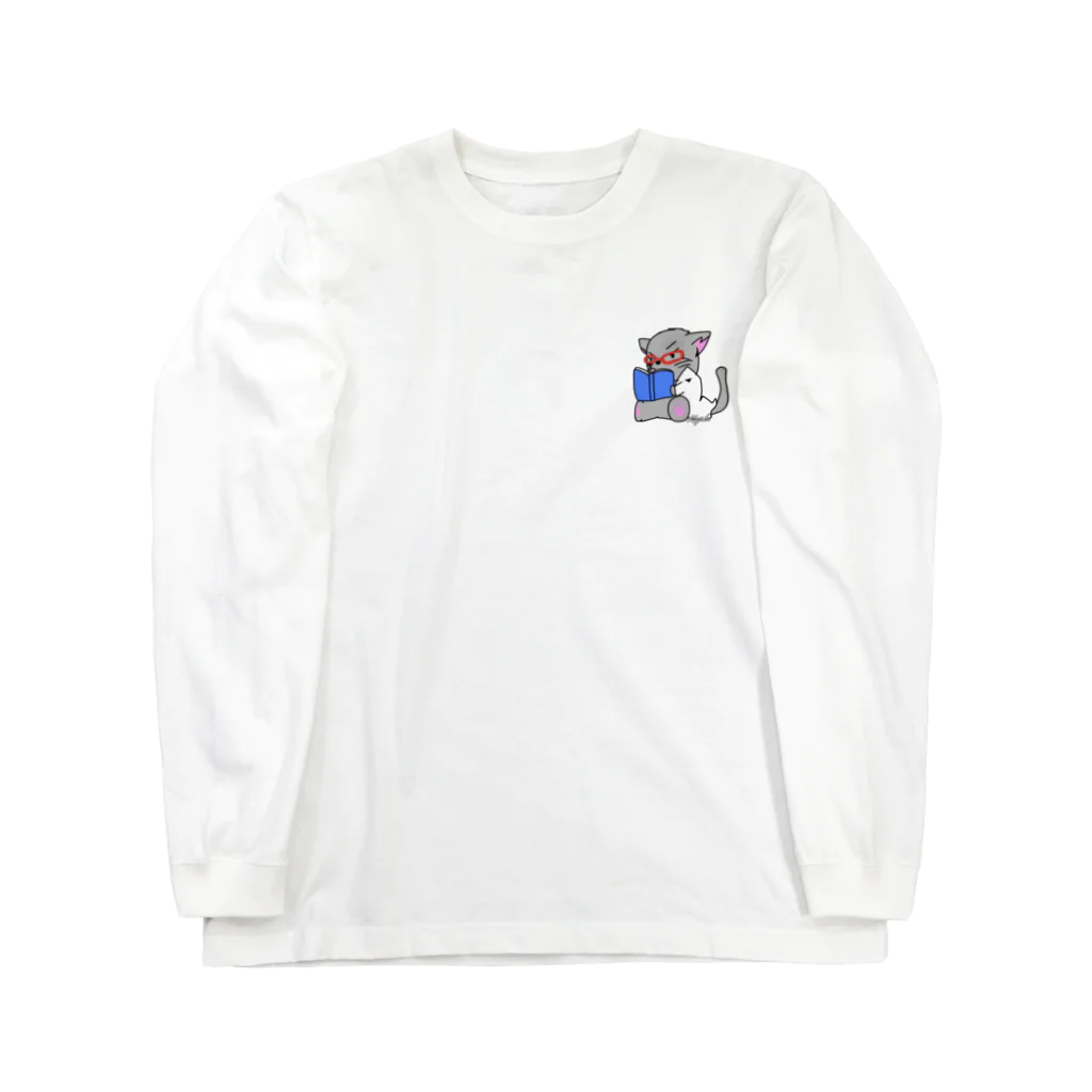 Kujakuの朗読猫 Long Sleeve T-Shirt