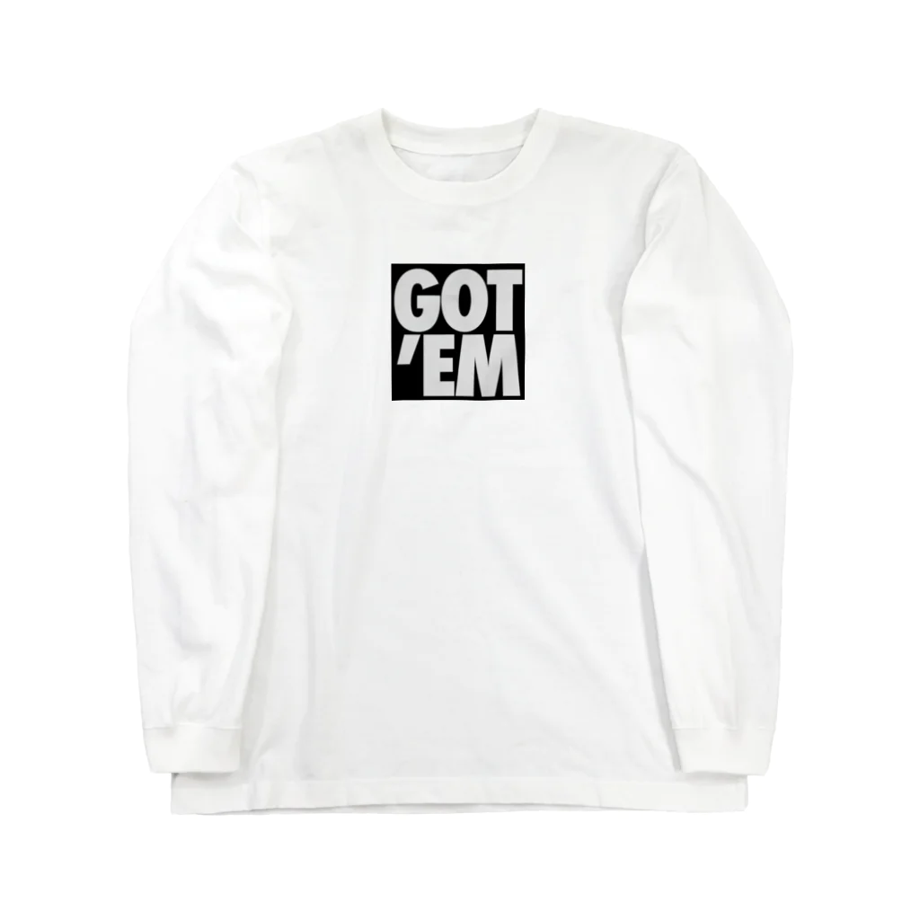 oshiri-shinのGOT' EM BLACK BOX LOGO ロングスリーブTシャツ