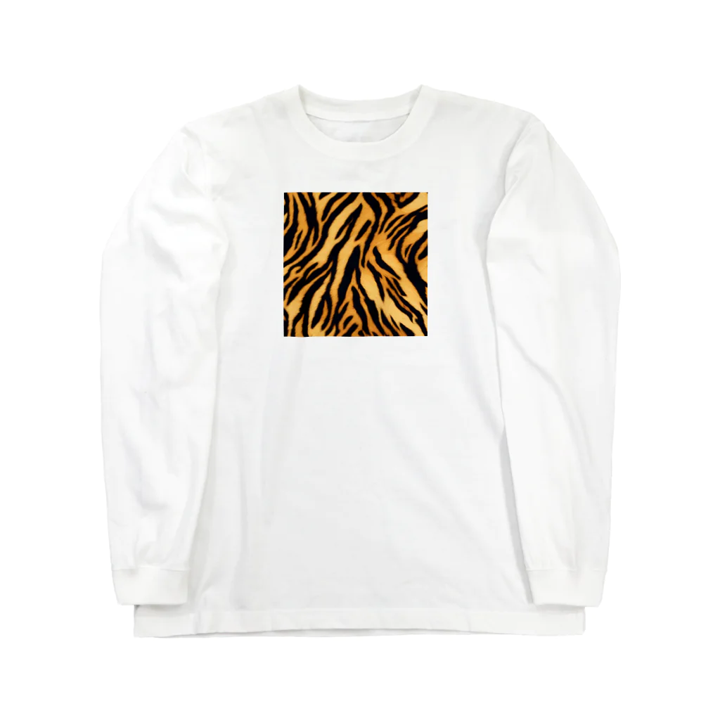 青林檎の勝利の虎柄！ Long Sleeve T-Shirt