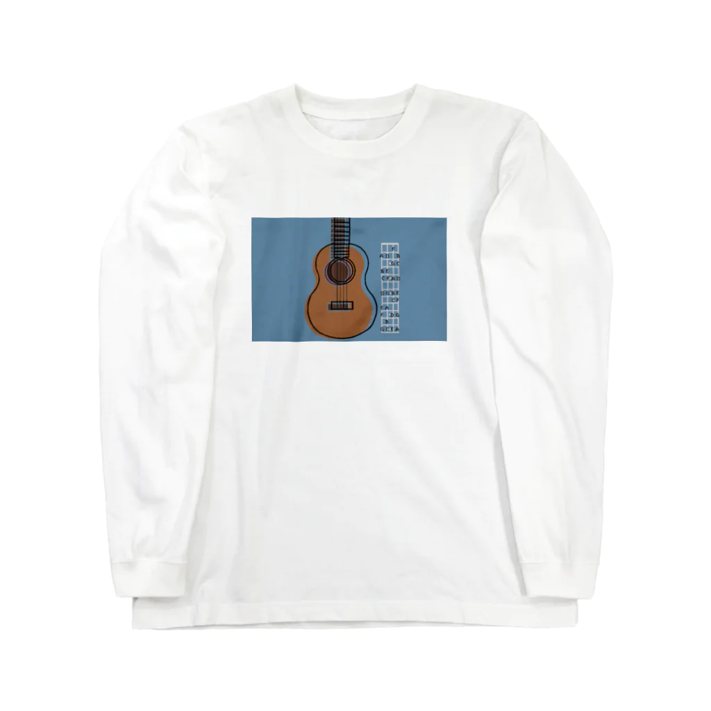 4strings factoryのUkulele Fretboard ロングスリーブTシャツ