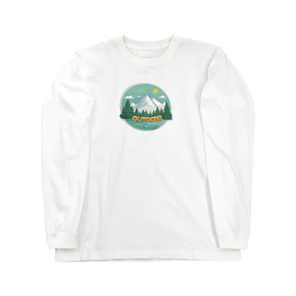 ファンシーTシャツ屋のアウトドアーワッペン Long Sleeve T-Shirt