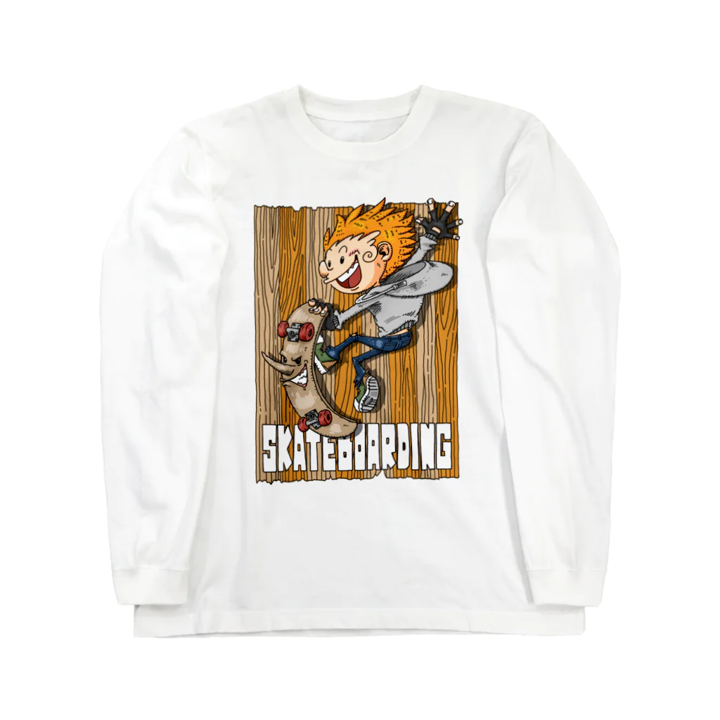 118designのSKATEBOARDING  Long Sleeve T-Shirt