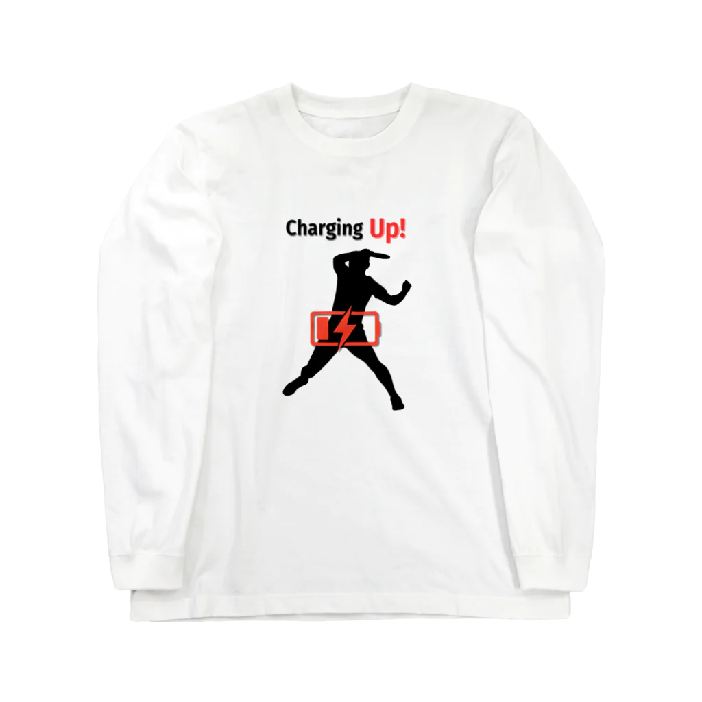 creative-power-labのCharging Up　卓球 Long Sleeve T-Shirt