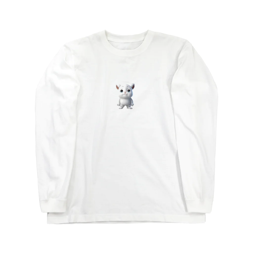 ブサカワ二頭身アニマルくんのブサカワ二頭身アニマル(背景無) Long Sleeve T-Shirt