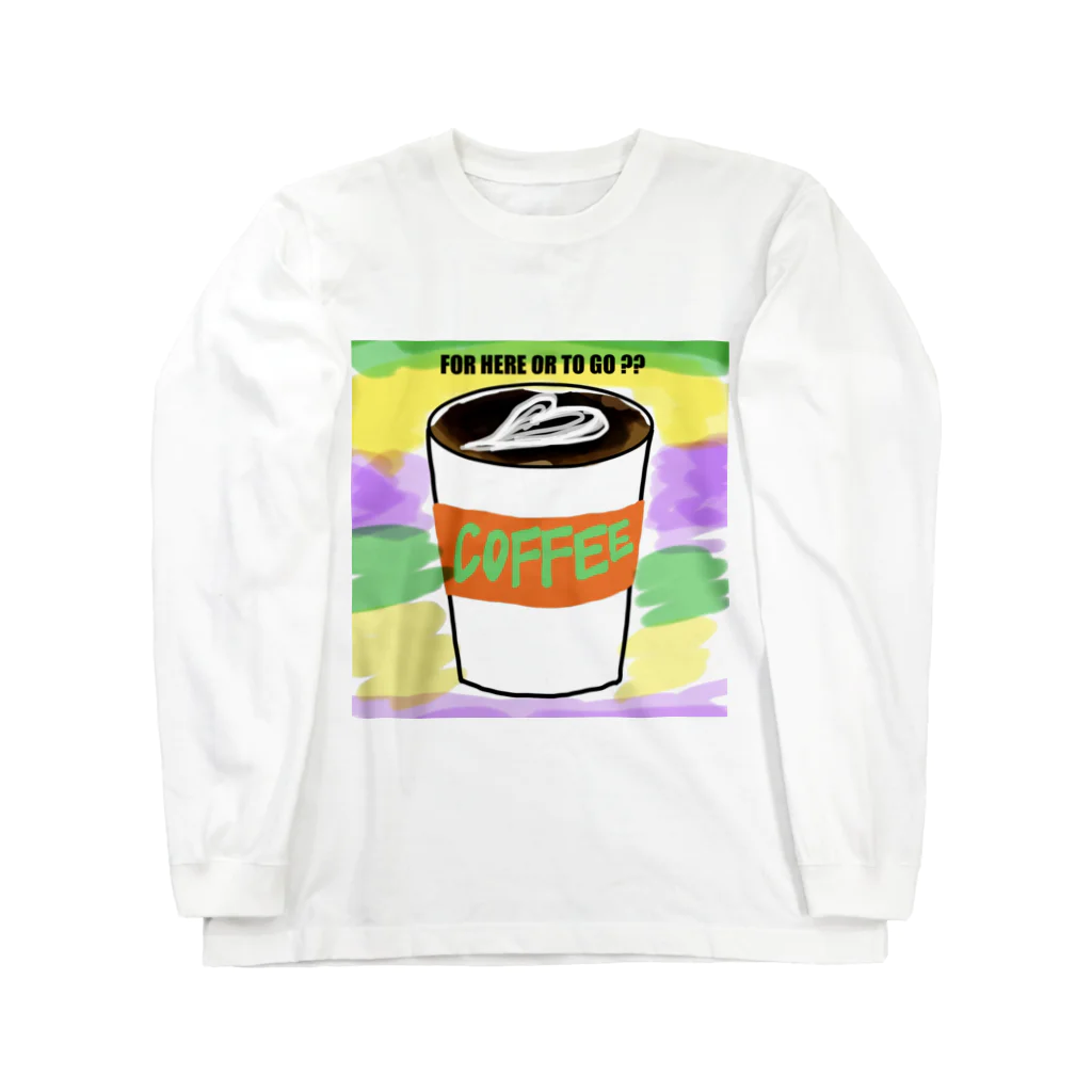 oimoshopのCoffee好きなあなたに！ ロングスリーブTシャツ