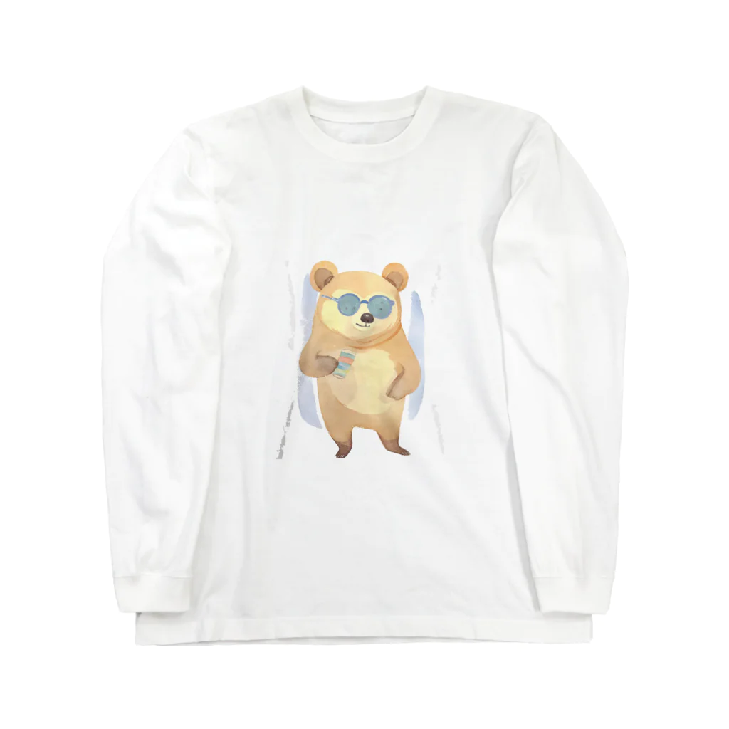 さとうさしみ。のメガネっクマ② Long Sleeve T-Shirt