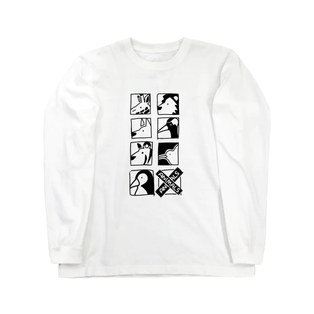 ばんどのANIMALS Long Sleeve T-Shirt