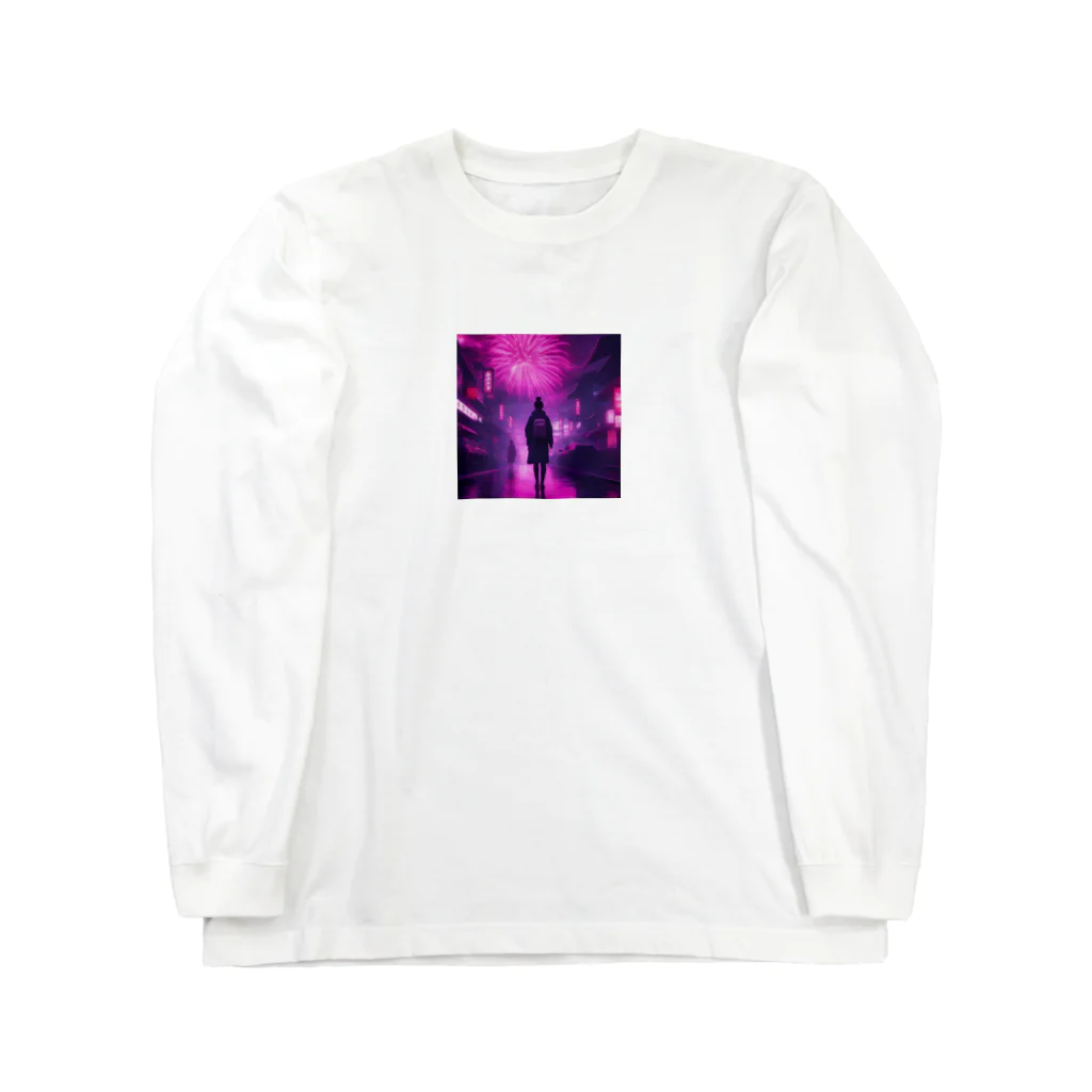 360の和風サイバーパンク Long Sleeve T-Shirt