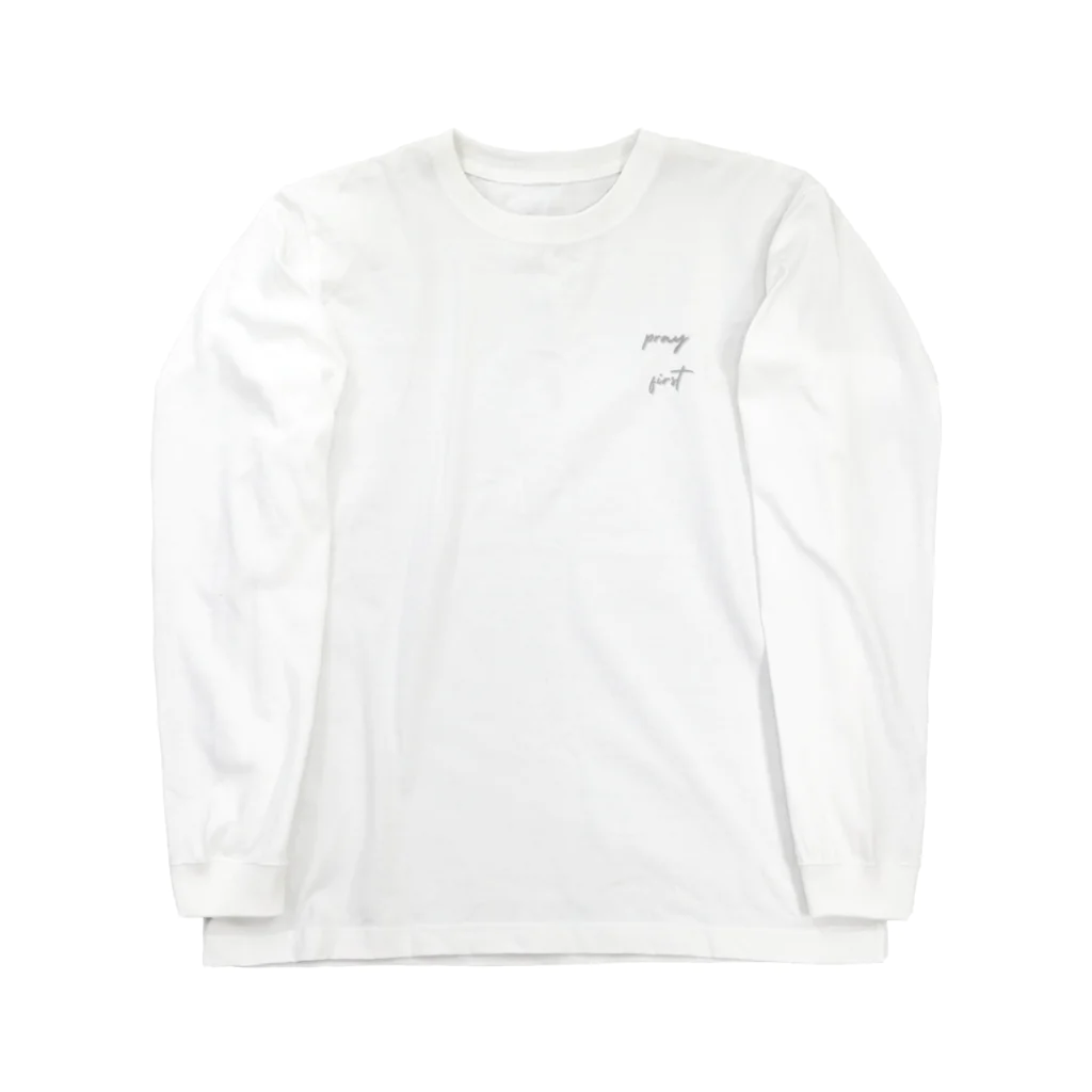 PamilyaのPray first. Long Sleeve T-Shirt