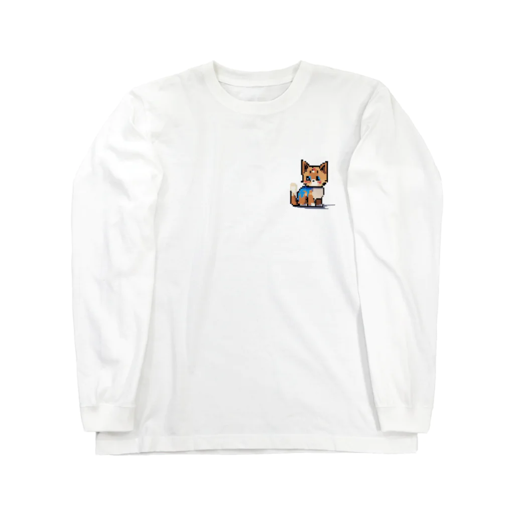 pikunekoのpikuneko　ペイントまみれ Long Sleeve T-Shirt