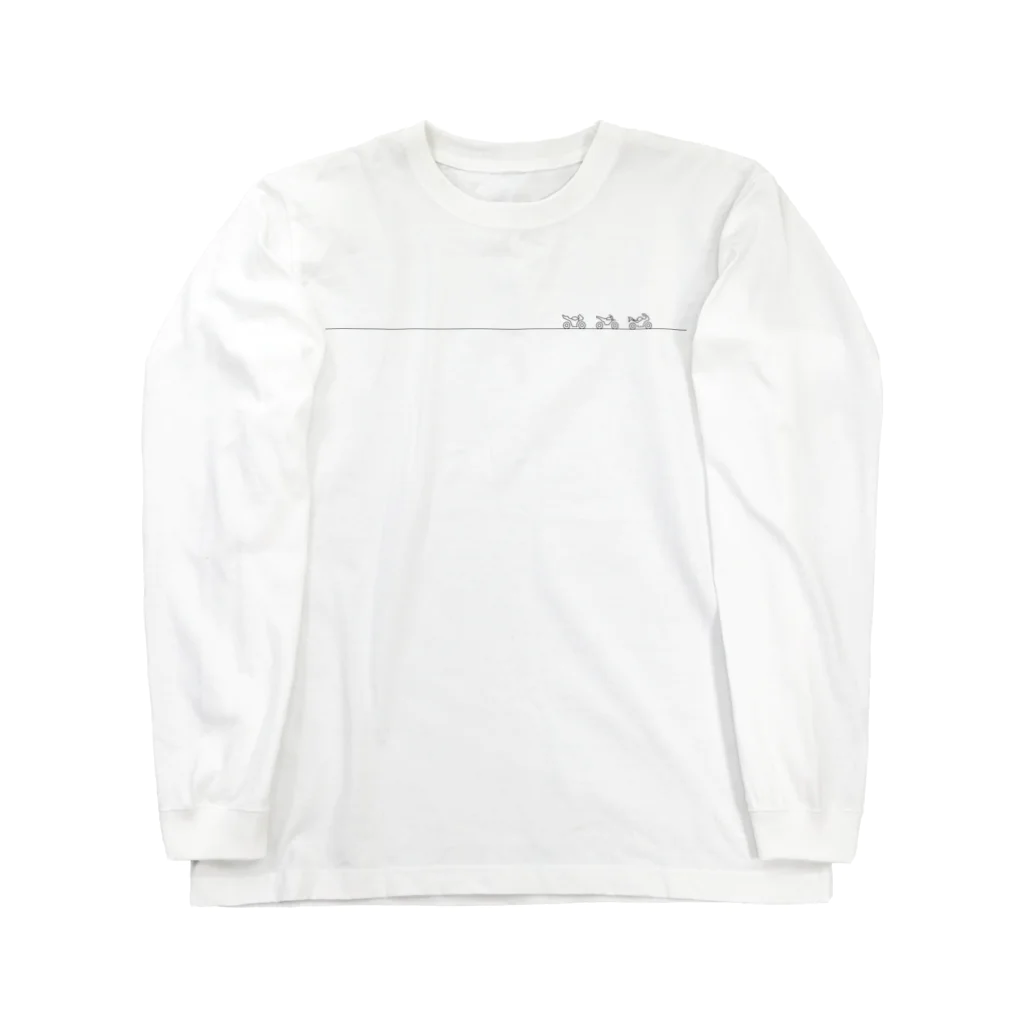 TAMANITABIのマスツーTシャツ_先頭3台後尾2台 Long Sleeve T-Shirt