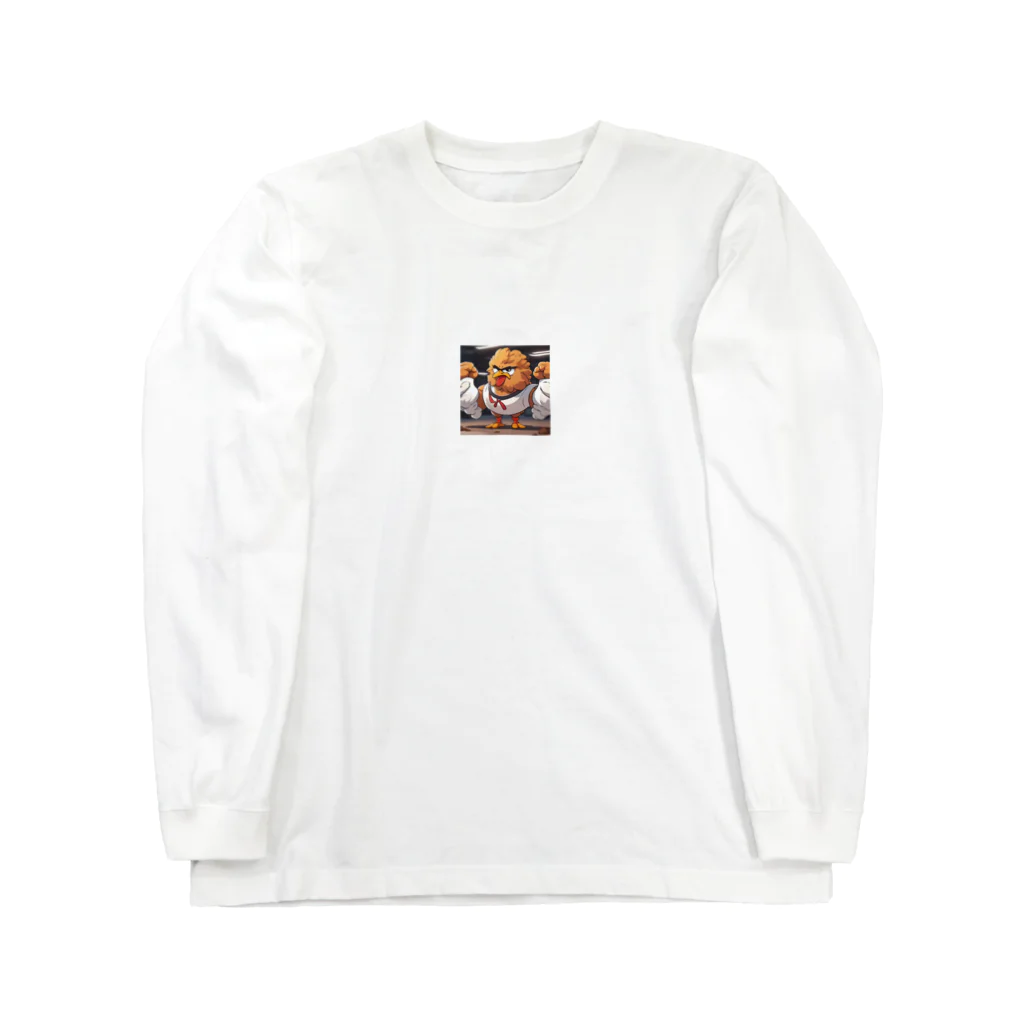 パパショップのむきむき鳥 Long Sleeve T-Shirt