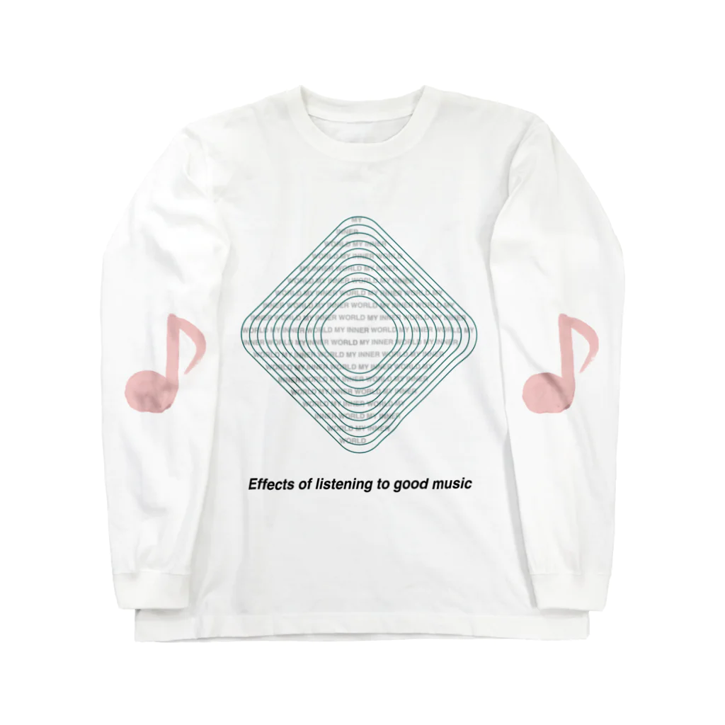 hibikihibikihibikiのEffects of listening to good music Long Sleeve T-Shirt