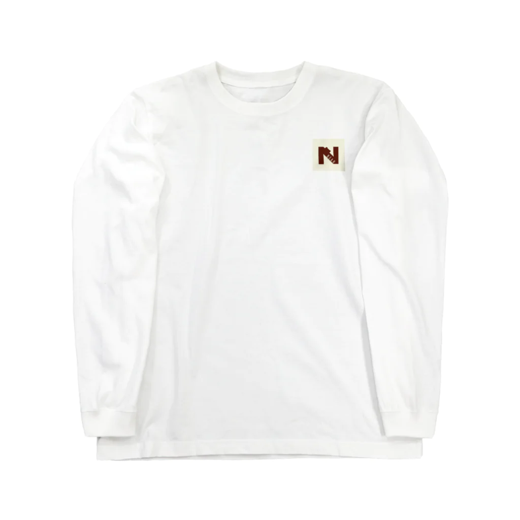 N bearのN bear あずき色 Long Sleeve T-Shirt