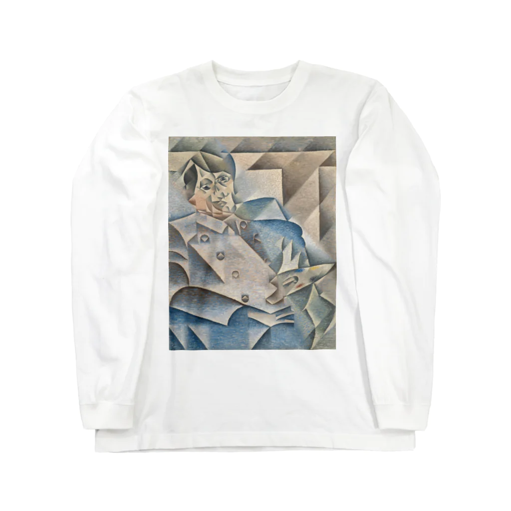 世界美術商店のピカソの肖像画 / Portrait of Pablo Picasso ロングスリーブTシャツ