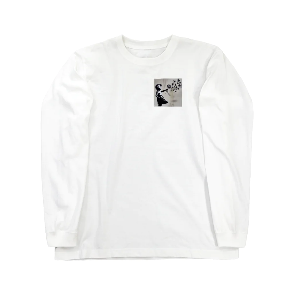 ビンパシーの館の花束でマジックする女の子 Long Sleeve T-Shirt