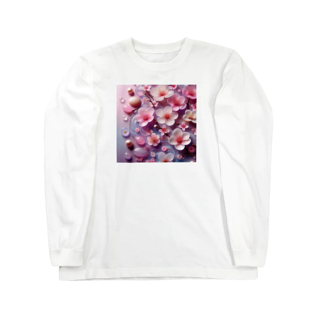 終わらない夢🌈の桜🌸 ロングスリーブTシャツ