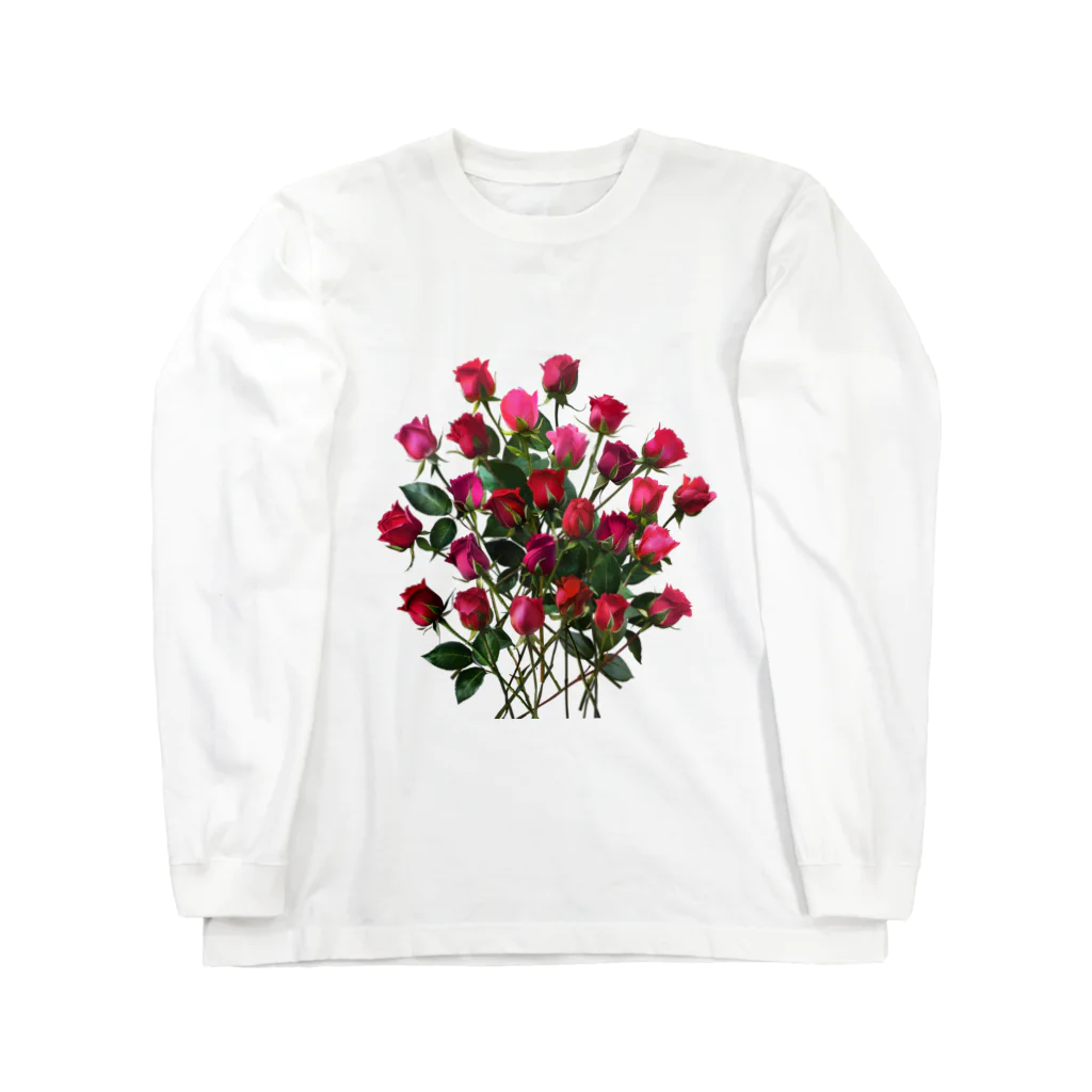 24_Redpink  visual calendarのRedpink 26 Roses Long Sleeve T-Shirt