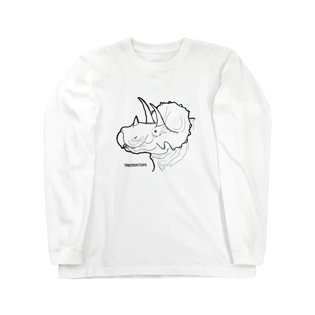 Umashowtenのトリケラトプスのかなちゃん Long Sleeve T-Shirt