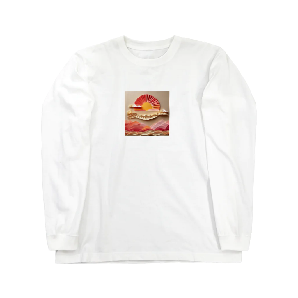 クロスクリエイティブの美ら島のサンライズ Long Sleeve T-Shirt