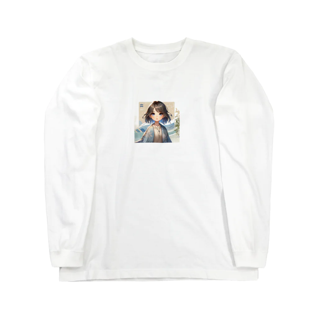 toko-tenの水瓶座 Long Sleeve T-Shirt