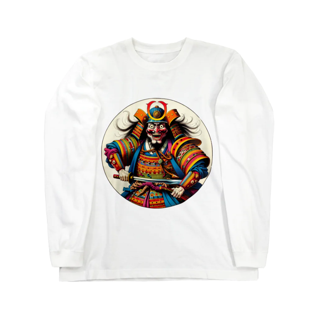 manyou-lab_Ukiyo-eの浮世絵 ド派手侍 Ukiyoe Flamboyant Samurai [UDS-DL-SR001-0004] Long Sleeve T-Shirt