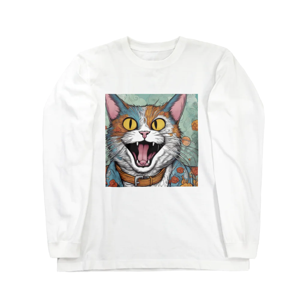 washi-and-washichanのゲス猫 Long Sleeve T-Shirt