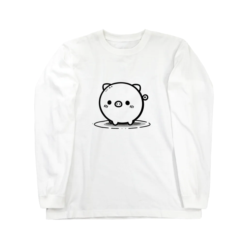 終わらない夢🌈のまんまる🐷ぶたちゃん😍 Long Sleeve T-Shirt