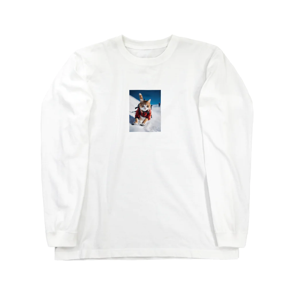 GoldCatの雪猫 Long Sleeve T-Shirt