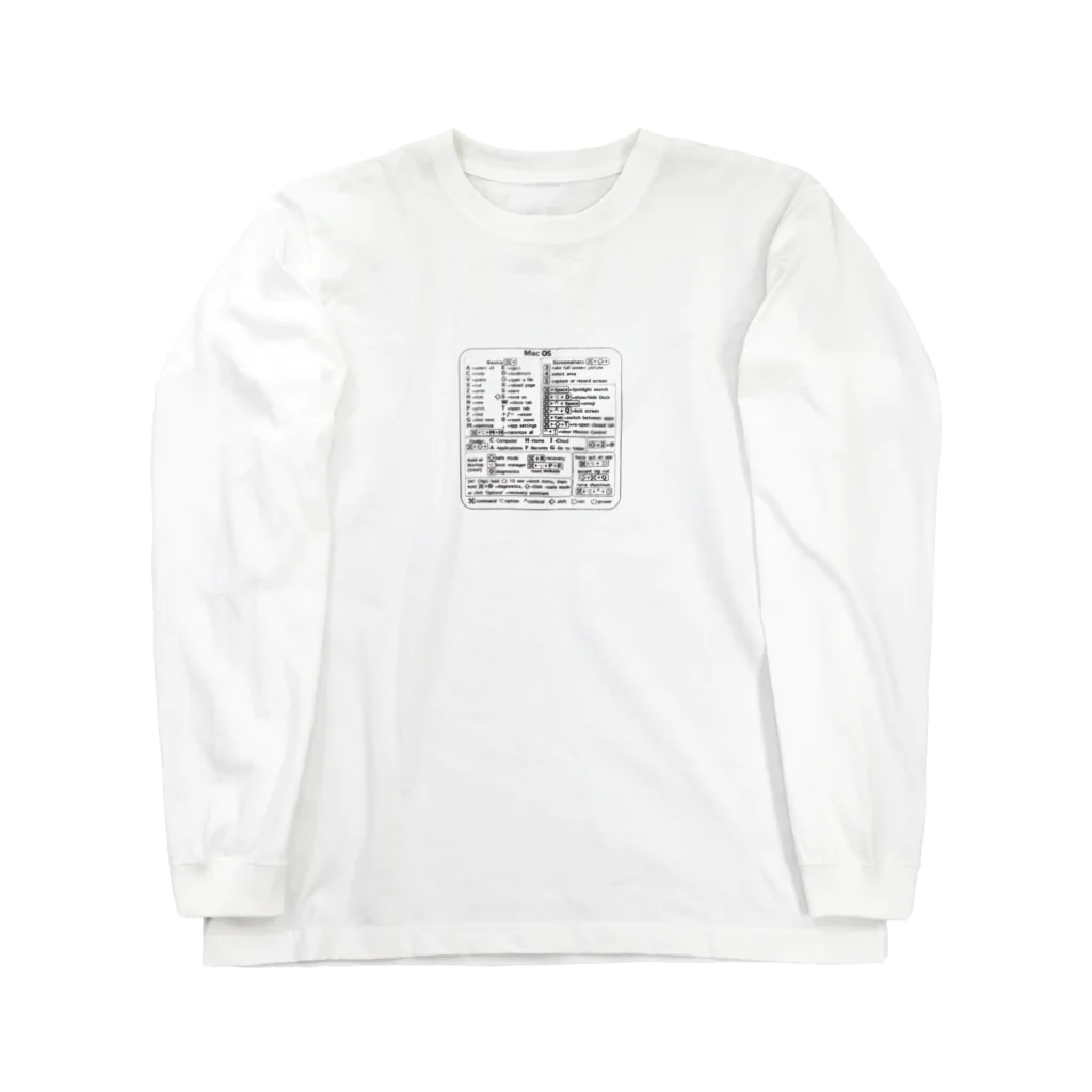 コロ助のMac OS ショートカットキー Long Sleeve T-Shirt