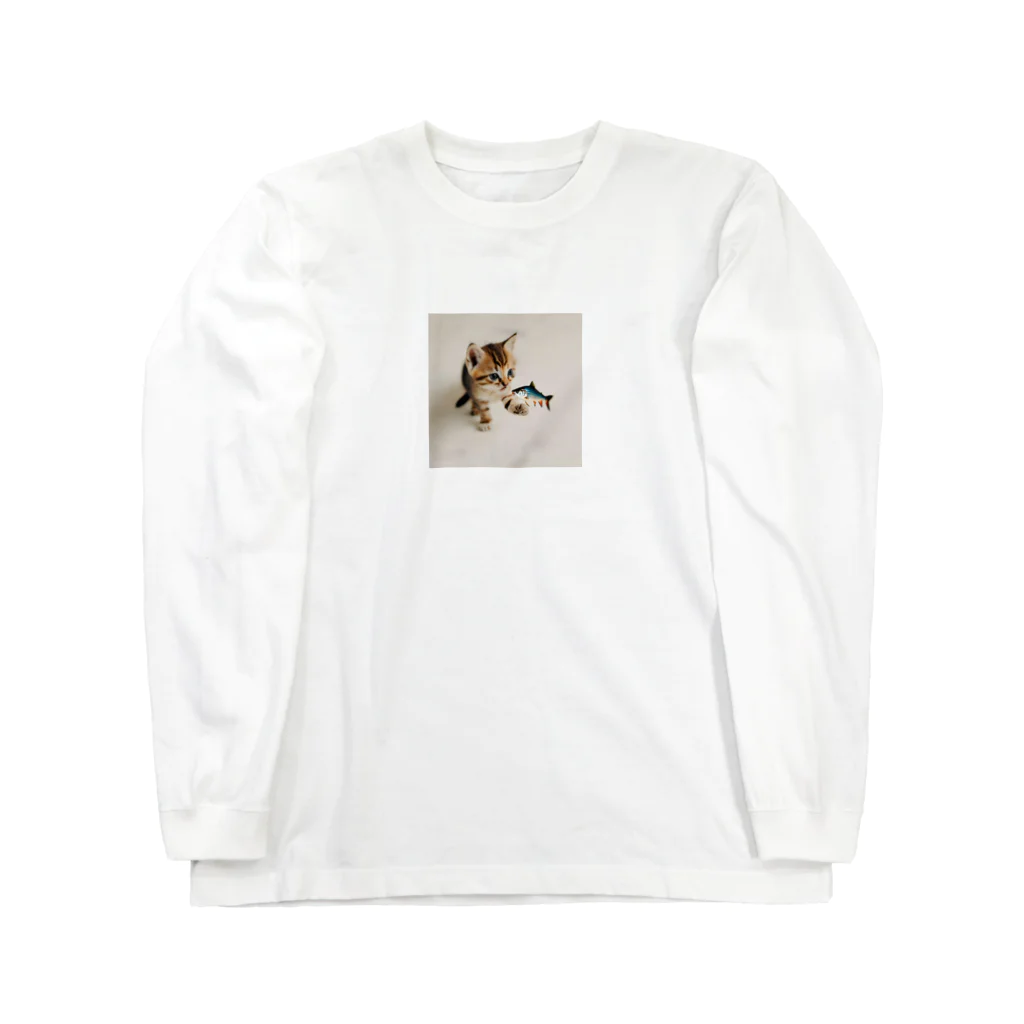 ai美女ショップの子猫のくーちゃん🐈 Long Sleeve T-Shirt