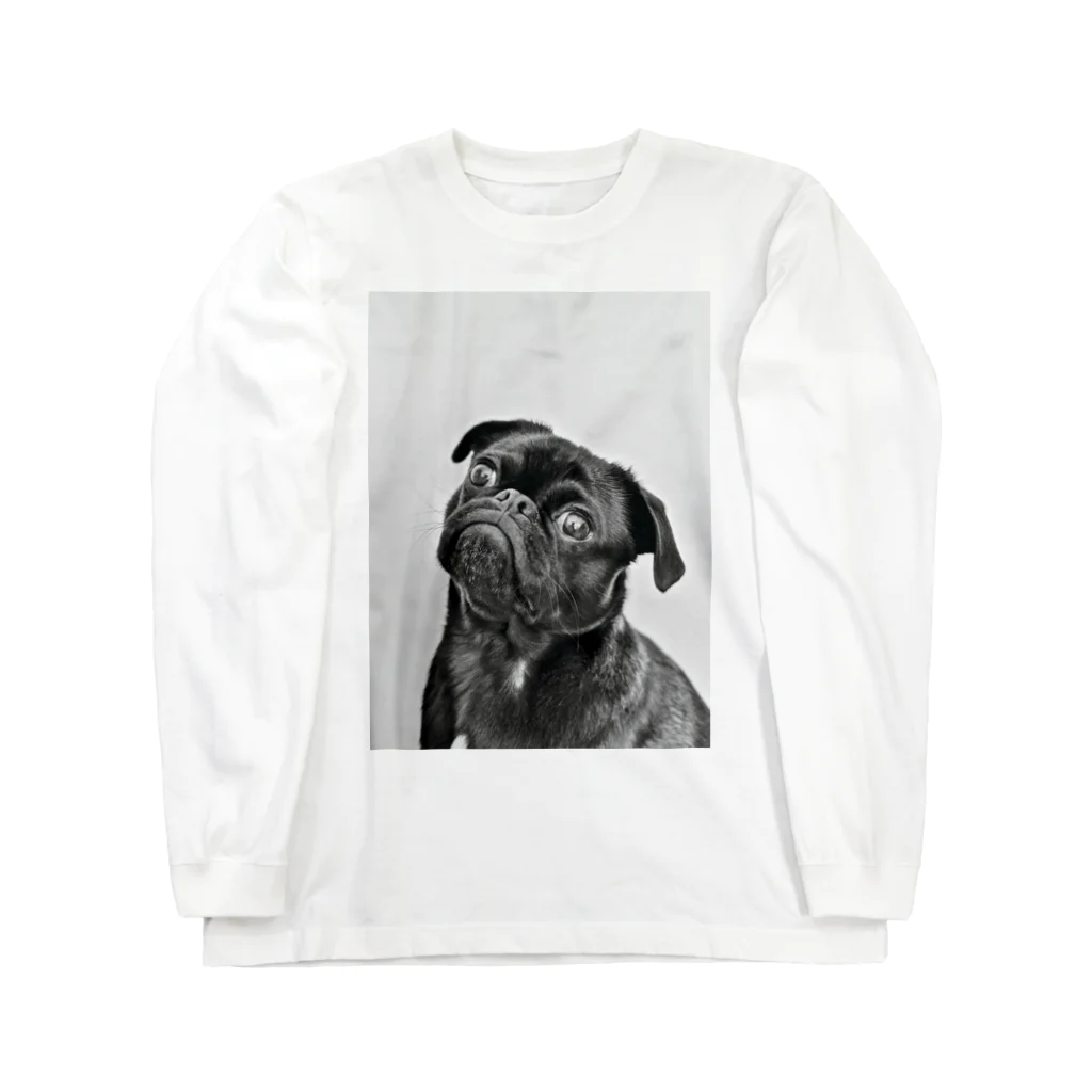 可愛い動物の犬 Long Sleeve T-Shirt