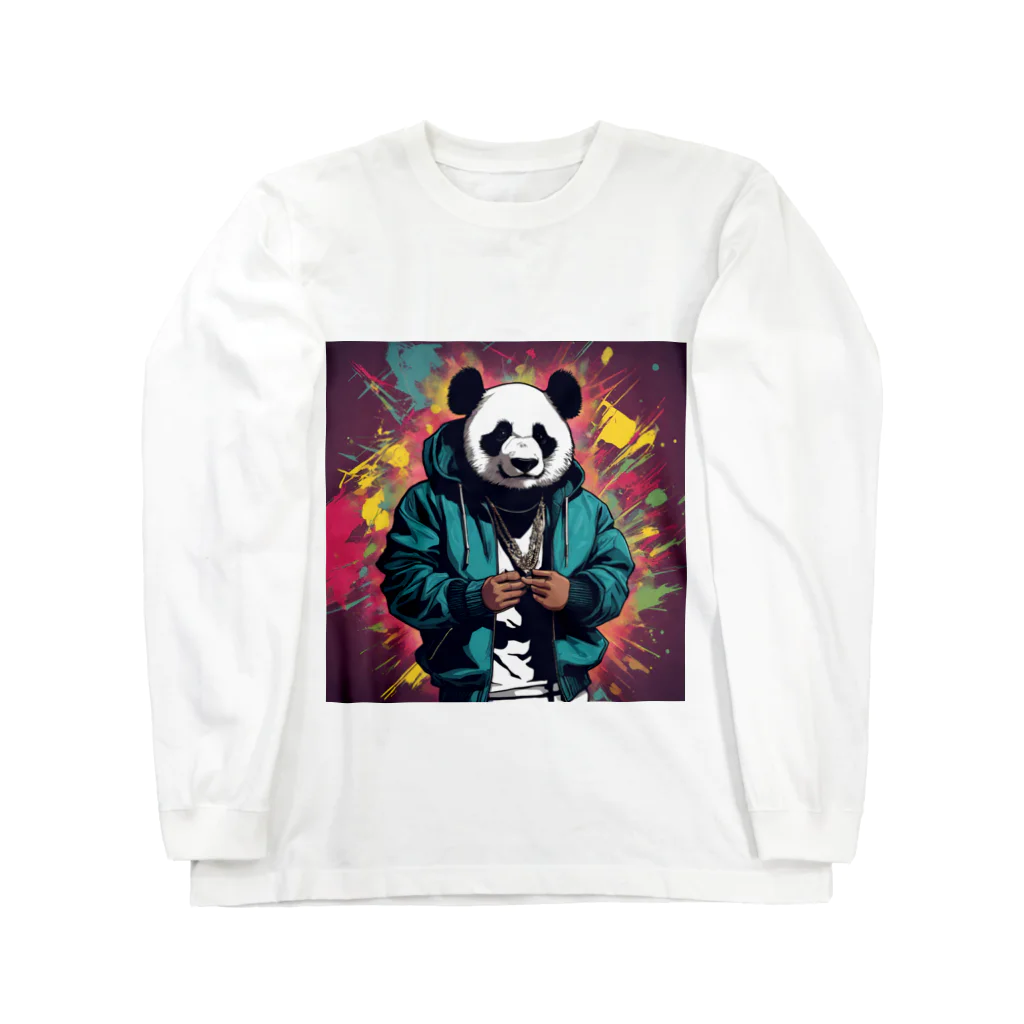 クレイジーパンダのcrazy_panda1 ロングスリーブTシャツ