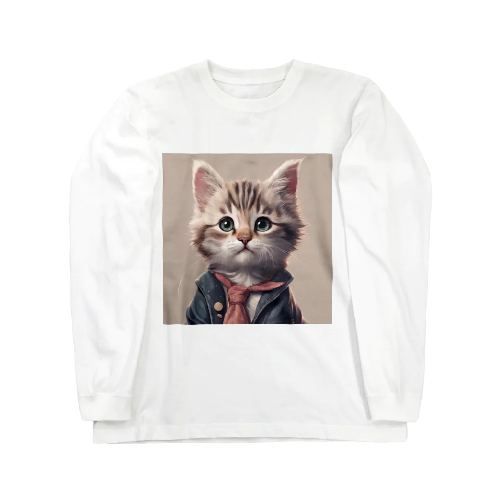 machaの猫友クラブ ロングスリーブTシャツ