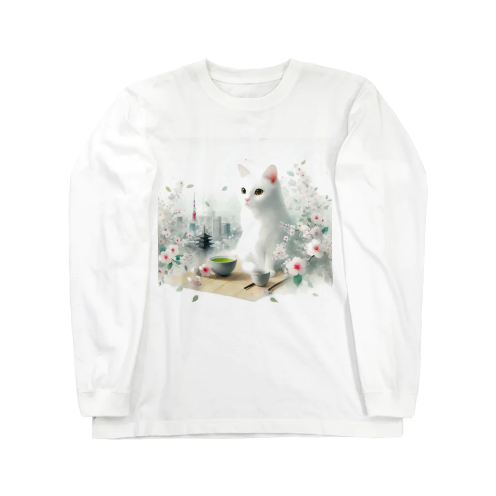 Patroの東京と猫 Long Sleeve T-Shirt