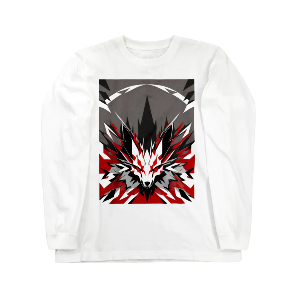 ZZRR12の闘志の炎、愛を捨てた狐の瞳 Long Sleeve T-Shirt