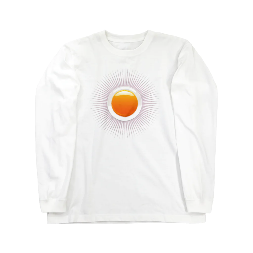 ファンシーTシャツ屋のシンプルな太陽デザイン ロングスリーブTシャツ
