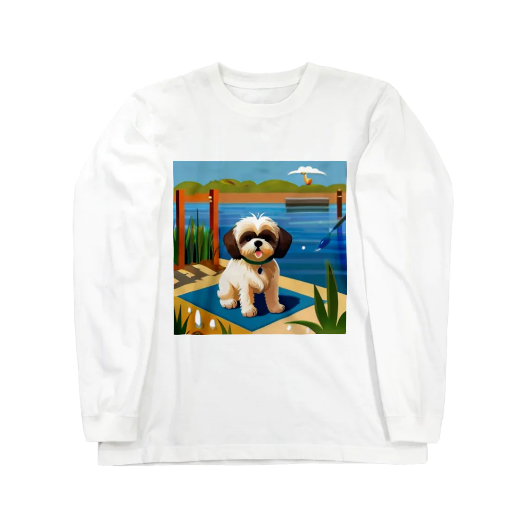 小物屋の夏色シーズー Long Sleeve T-Shirt