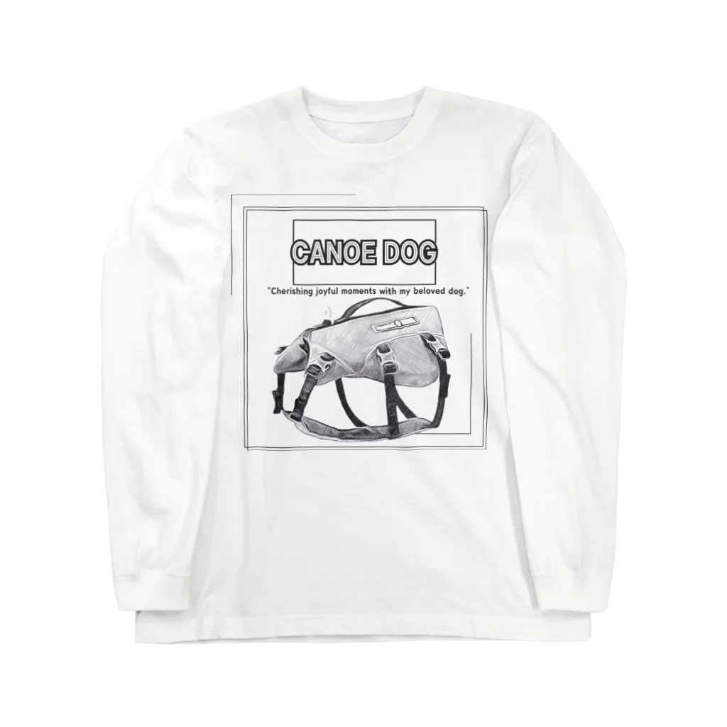 rokkakukikakuのCANOE　DOG　ライフジャケット Long Sleeve T-Shirt