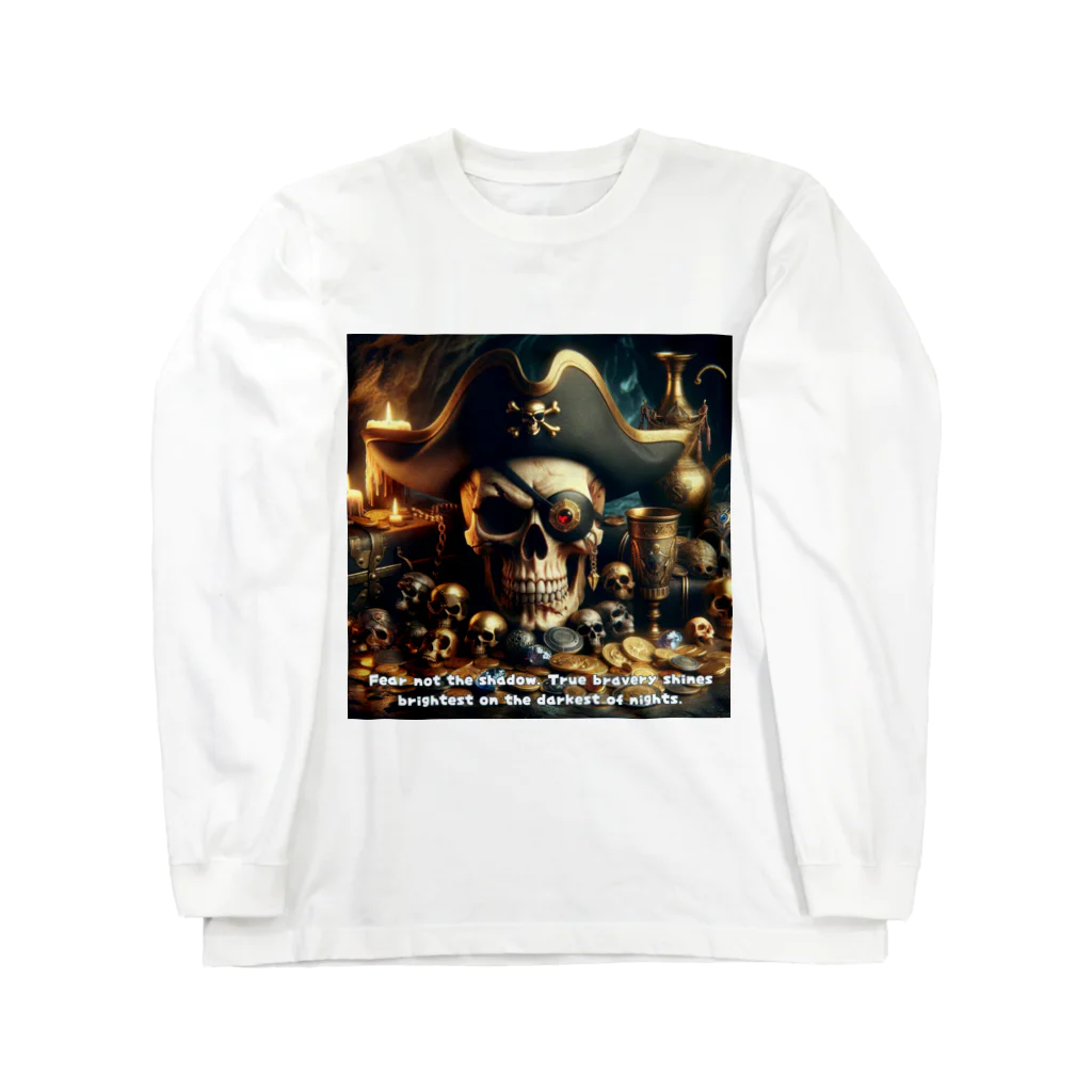 NikuQAIのShadowed Treasures: The Pirate's Legacy Long Sleeve T-Shirt